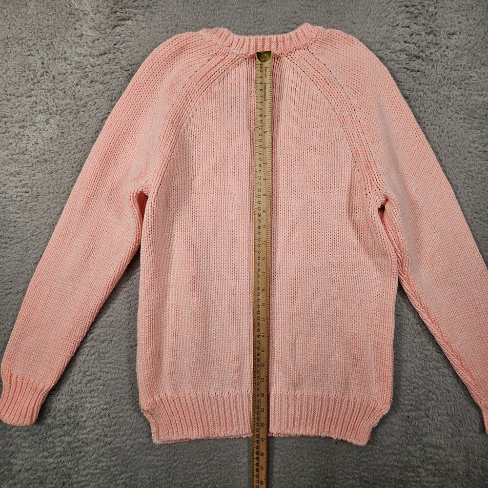 T Alexander Wang Sweater Womens S Orange Wash Out Oversized Designer Luxury Boho - Picture 7 of 11